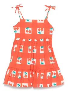 Платье с принтом Stella McCartney Kids, красный