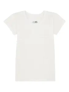 Футболка с аппликацией MM6 Maison Margiela, белый