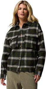 Columbia Women's Wildest Venture рубашка-куртка, Greenscape Block Tartan