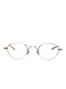 Очки в круглой оправе Lunor, золотистый