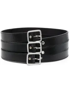 Тройной ремень Philosophy Di Lorenzo Serafini, черный
