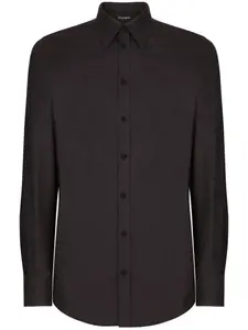 Рубашка в мелкую точку DOLCE & GABBANA, черный