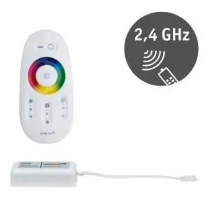 Светодиодная лента MaxLED RGBW-контроллер 2.4GHz 24V DC макс. 144W пластик с пультом дистанционного управления Paulmann, белый