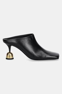 Кожаные шлепанцы Donna Vanda Novak, черный