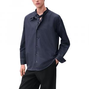 HERMES Рубашка Marius мужская темно-синяя