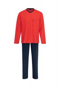 Пижама с длинными рукавами из органического хлопка AMMANN, красный