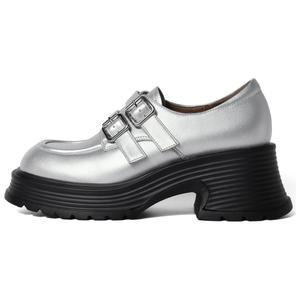 Лоферы женские Senda, серебряный