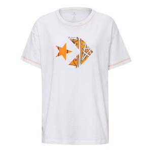 Футболка canvas shoes logo print short-sleeved white Converse, белый