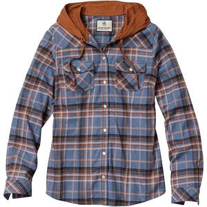 Женская фланелевая рубашка с капюшоном lumber jane Legendary Whitetails, Blue Lagoon Plaid