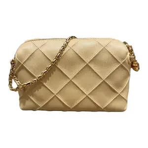 TORY BURCH Кожаная поясная сумка кроссбоди мини женская желтая