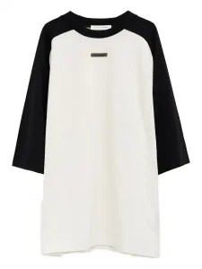 Бейсбольная футболка с контрастными рукавами Fear Of God Essentials, черный