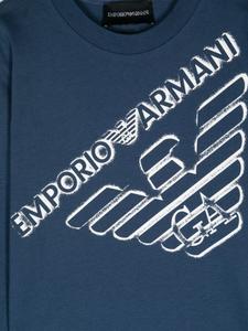 Emporio Armani Kids комплект из трех футболок с логотипом, синий