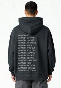 Худи Mira Paris JAIME MIRA OVERSIZED VINTAGE PRINT, Black Denim