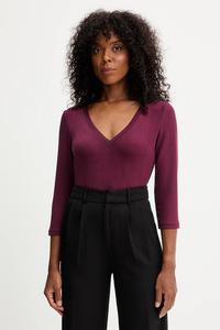 Лонгслив с длинным рукавом Morgan, бордовый