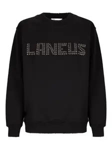 Свитшот с заклепками Laneus, черный