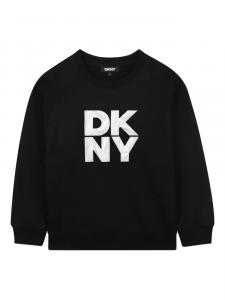 Dkny Kids толстовка с логотипом, черный