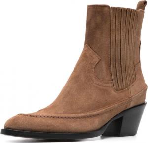 Женские ретро ботильоны FOWT с острым носком, на низком каблуке, на молнии, зимние повседневные ботинки, размеры 4-16 США, Sienna