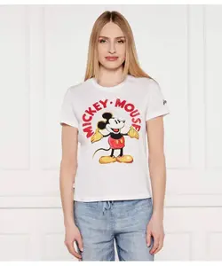 Футболка с Микки Маусом Regular fit Desigual, белый