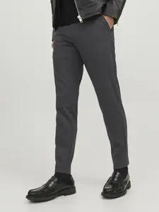 Брюки-чиносы Jack & Jones "JPSTMARCO JJCOOPER CHINO NOOS", серый
