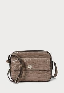 Сумка кросс-боди Lauren Ralph Lauren CROC EMBOSSED MEDIUM MARCY CAMERA BAG, Taupe Brown/Taupe