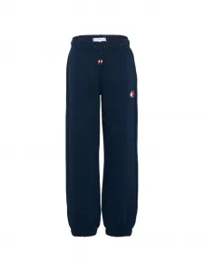 Трикотажные брюки с логотипом и кулиской Tommy Hilfiger Junior, синий