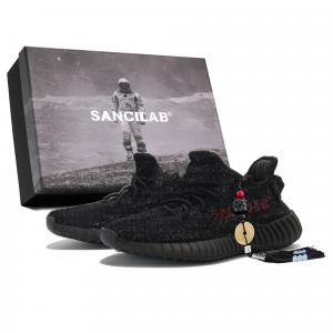 Низкие повседневные кроссовки Yeezy Boost 350 V2, унисекс, черные Adidas Originals, Black