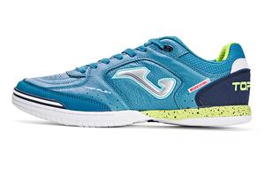 Футбольные бутсы мужские низкие синие/зеленые Joma