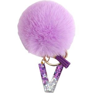 Градиентный блестящий брелок-кукла с буквами, плюшевый кулон, высота 9 см Mise