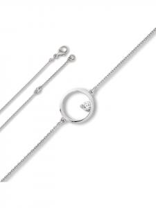 ONE ELEMENT Браслет из серебра 925 пробы с цирконием, диаметр 19 см