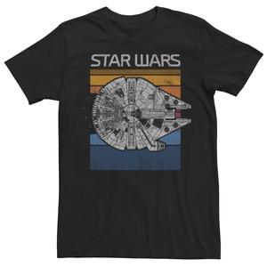 Мужская футболка Millennium Falcon Retro Line Star Wars