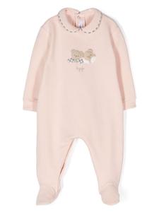 Il Gufo пижама с заплатками в виде плюшевого мишки, розовый