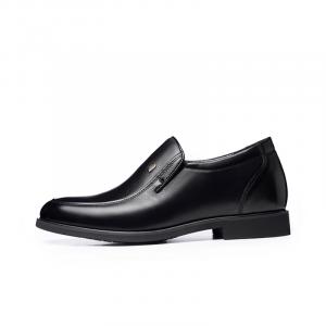 Повседневные кожаные туфли мужские с низким верхом LAORENTOU, Black