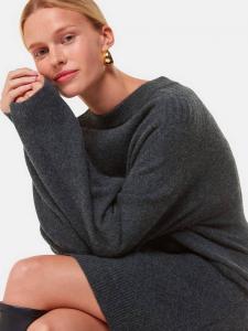 Шерстяное платье-джемпер ava Whistles, серый