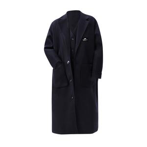 Пальто Unisex Lapel Thickened ZIAREL, черный темно-синий