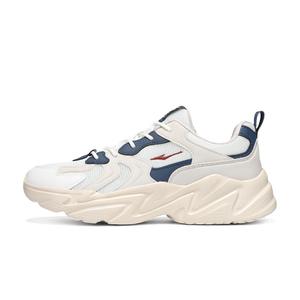 Erke Кроссовки для бега с низким верхом, амортизирующие, противоскользящие и износостойкие, мужские, белые, серые