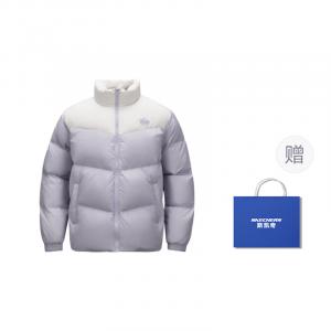 Куртка пуховая Unisex Misty Valley Purple Skechers из коллекции Sports Life, Yuanguli Purple — Сумка для покупок в комплекте