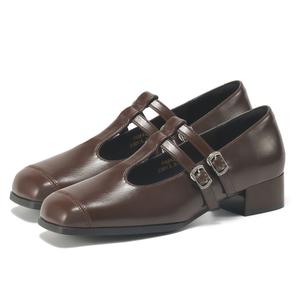 FOXER Мэри Джейн туфли женские черно-коричневые, цвет Brown