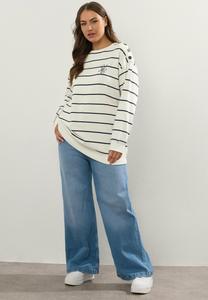 Толстовка Yours Clothing Sweatshirt, Ivory/Off-White