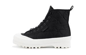 Ботинки женские, черные/белые Superga