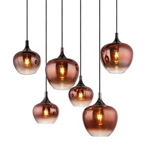 Подвесной светильник Globo Lighting Maxy Typ J, цветное стекло/железо - 6 ламп