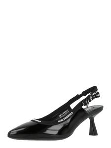 Karl Lagerfeld Туфли-лодочки на ремешке в черном цвете