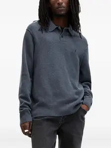 Рубашка поло с длинными рукавами Allsaints, синий