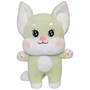 Разноцветная плюшевая кукла Fox Dolls высотой 40 см Barbne, зеленый