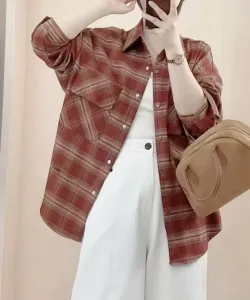 Клетчатая рубашка с карманом Aimoha - Select -, цвет Orange