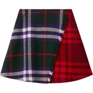 Burberry FW24 Stripes Plaid Multicolor Red Kids'
