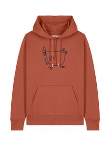 Толстовка Watapparel  Le poulet - das Huhn, светло-коричневый