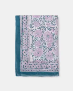 Женское парео из хлопка с цветочным принтом зеленого цвета Brownie