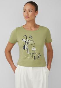 Футболка с принтом s.Oliver BLACK LABEL, зеленый