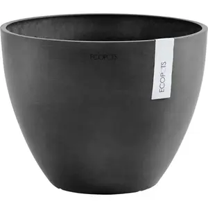 Цветочный горшок ECOPOTS «ANTWERP Dark Grey», ШxГxВ: 50x50x37,5 см, темно-серый