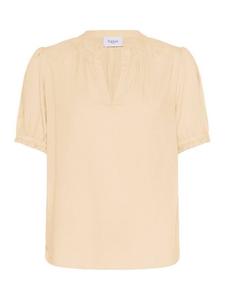 Блузка BrittaSZ с коротким рукавом и V-образным вырезом Saint Tropez, Natural Cream